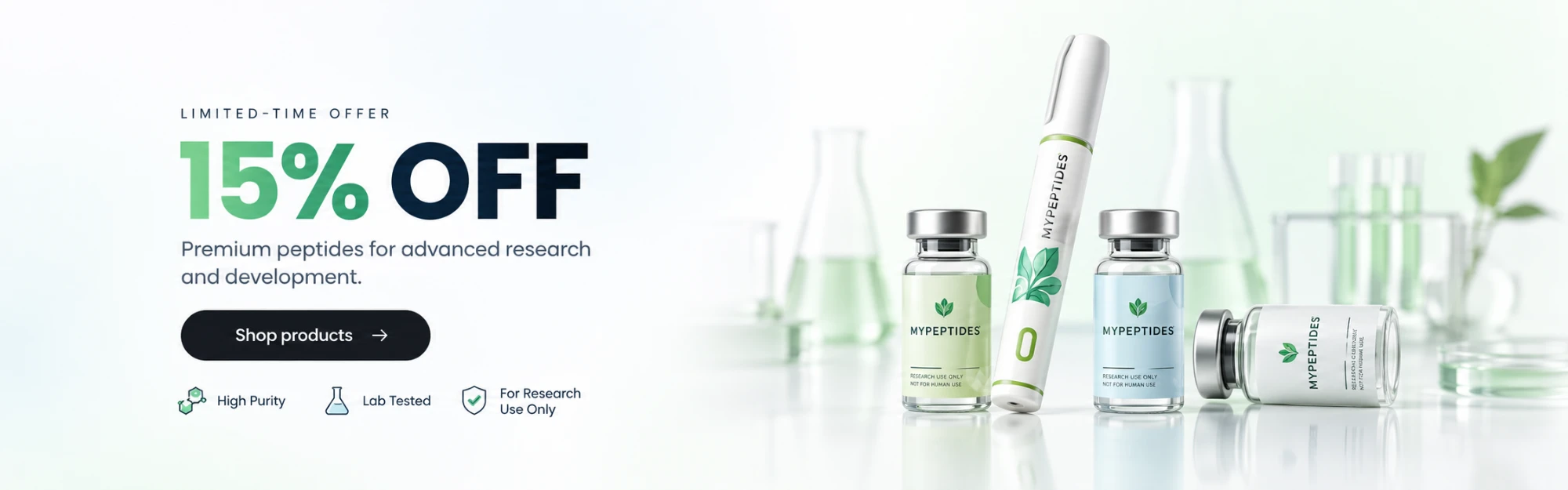 Limited-time offer: 15% off. Premium peptides for advanced research and development.